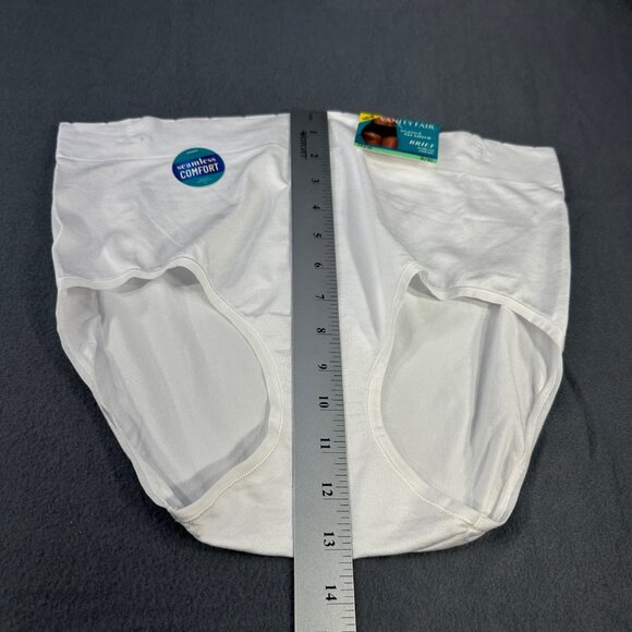 Vanity Fair Women's Size XL 8 Panty Brief No Show No Pinch White New With Tags - Picture 8 of 9